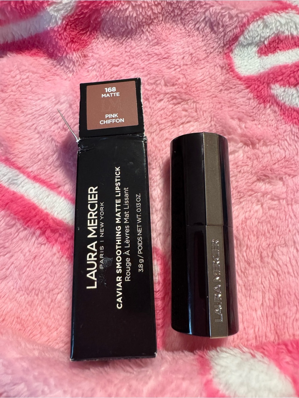 Laura Mercier Pink Chiffon Caviar Smoothing Matte Lipstick - New in Box